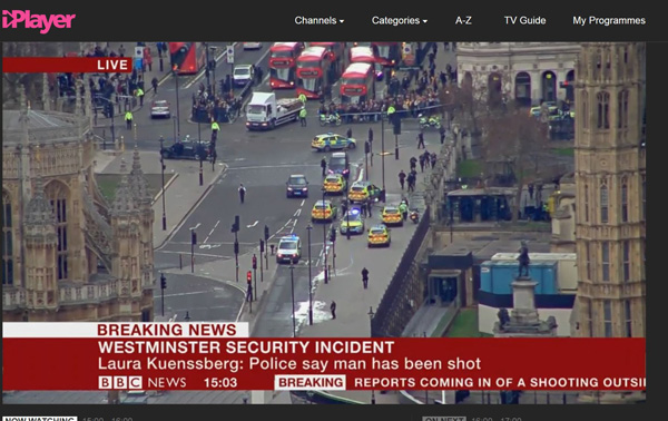 Five dead after Parliament terror attack