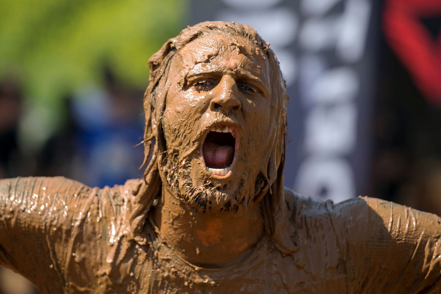 Israelis battle through miles of obstacles for 'Mud Day'