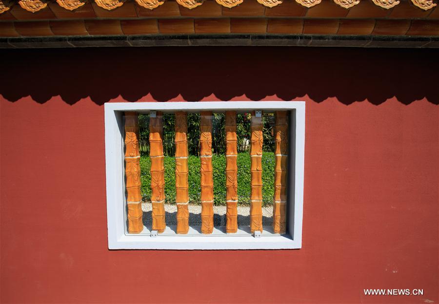 Scenery of Zurich Chinese Garden in Switzerland