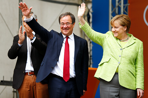 Exit polls show Merkel's CDU wins key German state election