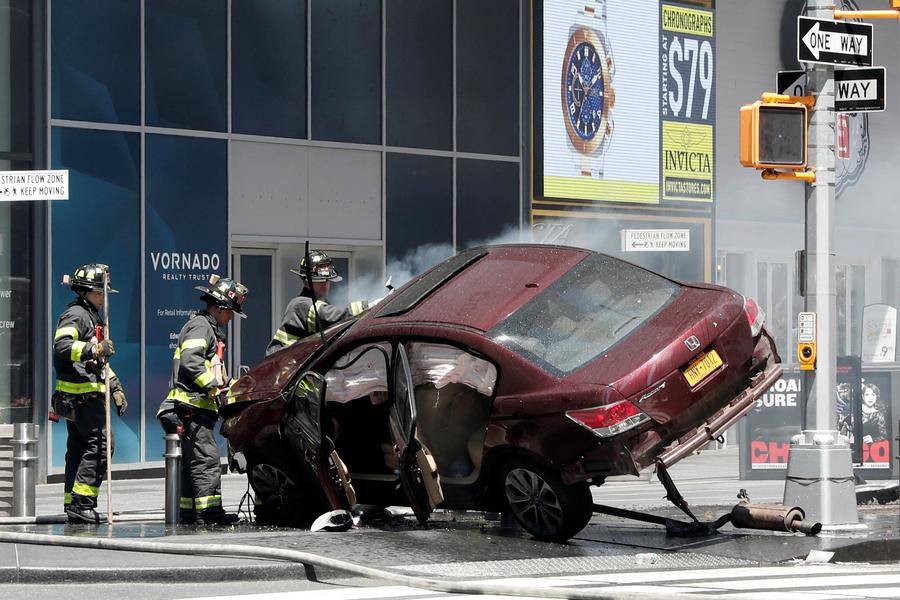 Rampaging driver strikes Times Square pedestrians