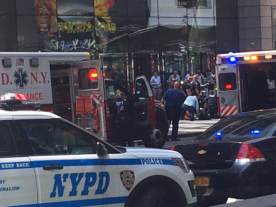 Rampaging driver strikes Times Square pedestrians