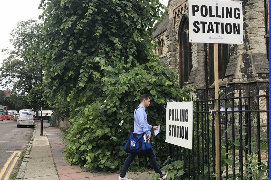 Polling stations open as the UK chooses a new government