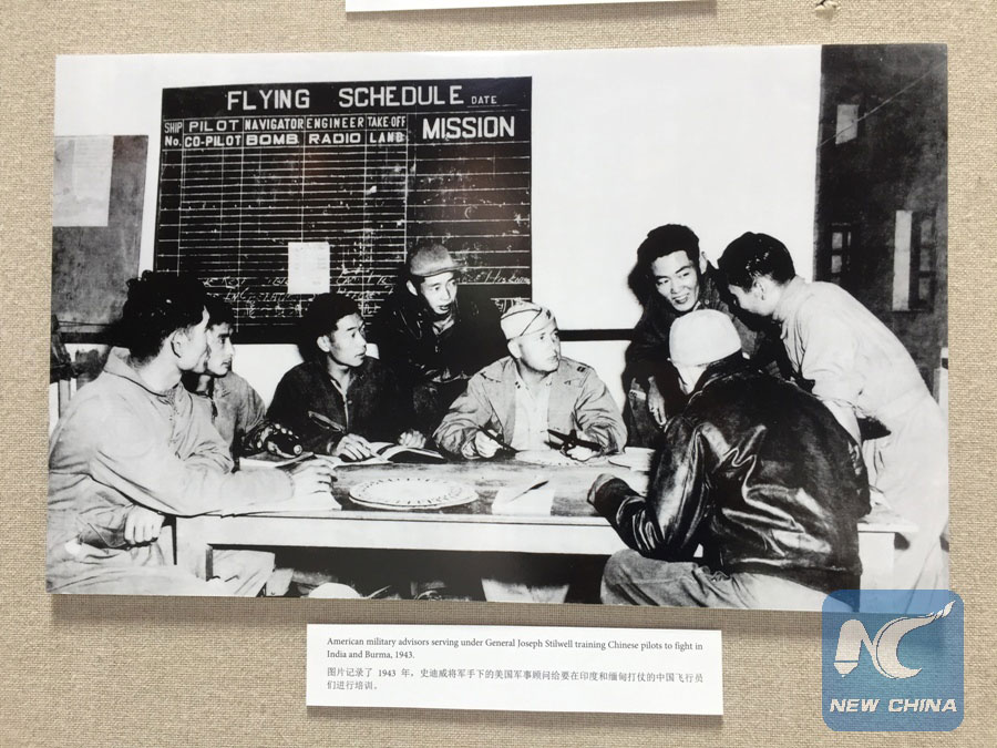 Photo exhibit showing China-US alliance in WWII opens in Washington