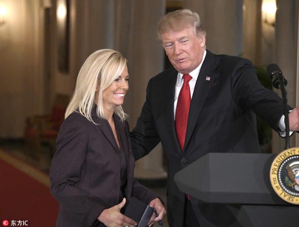 Trump nominates Kirstjen Nielsen as Homeland Security secretary