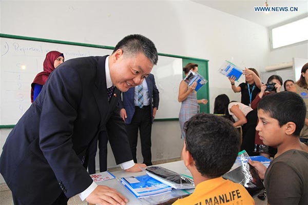 China provides educational supplies to 86,000 Syrian refugees in Lebanon