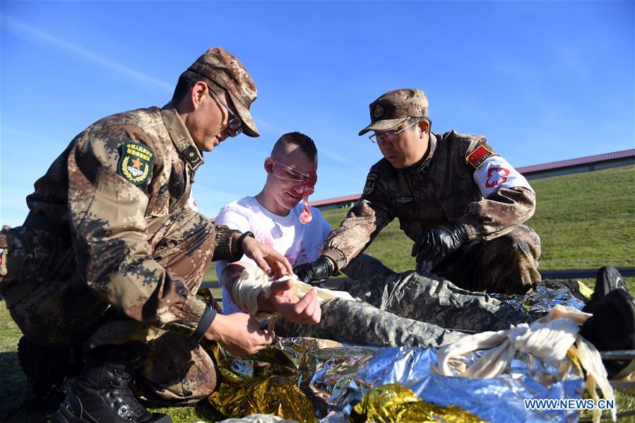 Chinese, US militaries hold joint drills on humanitarian relief, disaster rescue