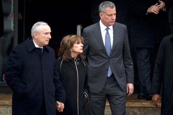 Slain NYPD officer's wake ceremony held in Brooklyn