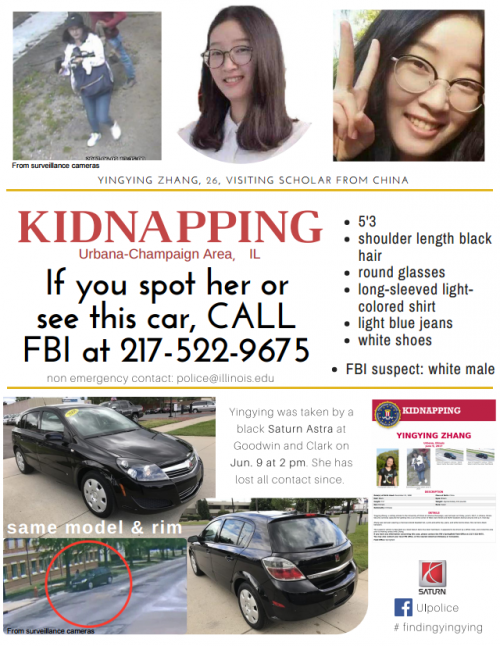 FBI announces $40,000 reward for arrest in kidnapping of Chinese scholar