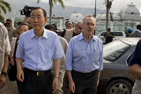 UN chief in Haiti to support relief efforts