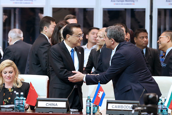 Premier Li wins backing over South China Sea at ASEM Summit