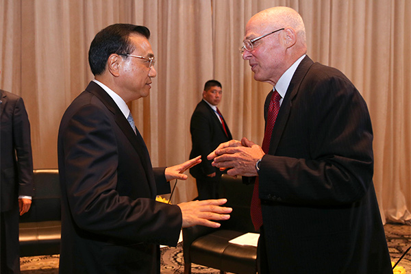 Premier Li in US strategic talks