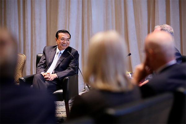 Premier Li in US strategic talks