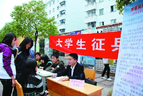 大学生应征入伍享八项优惠 退伍由地方政府安置