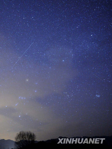 狮子座流星雨光临地球